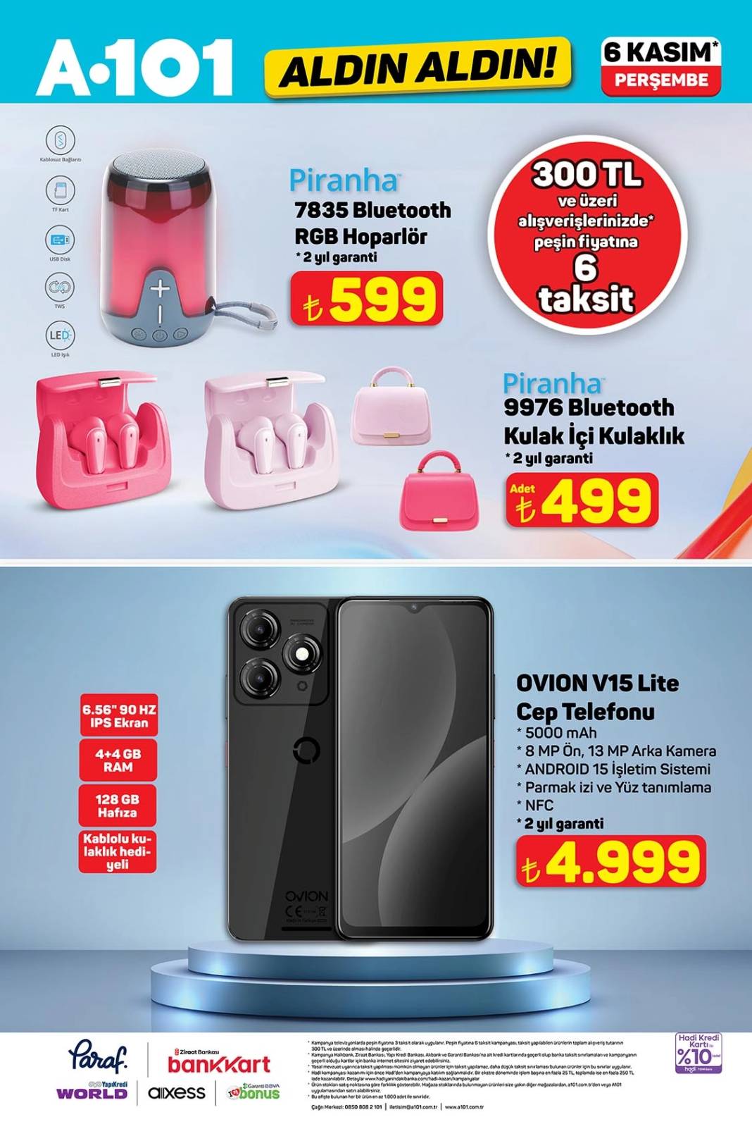 A101 6 Kasım aktüel kataloğu yayımlandı! TV’den motosiklete, halı yıkama makinesinden çay makinesine kadar indirim yağmuru! 9